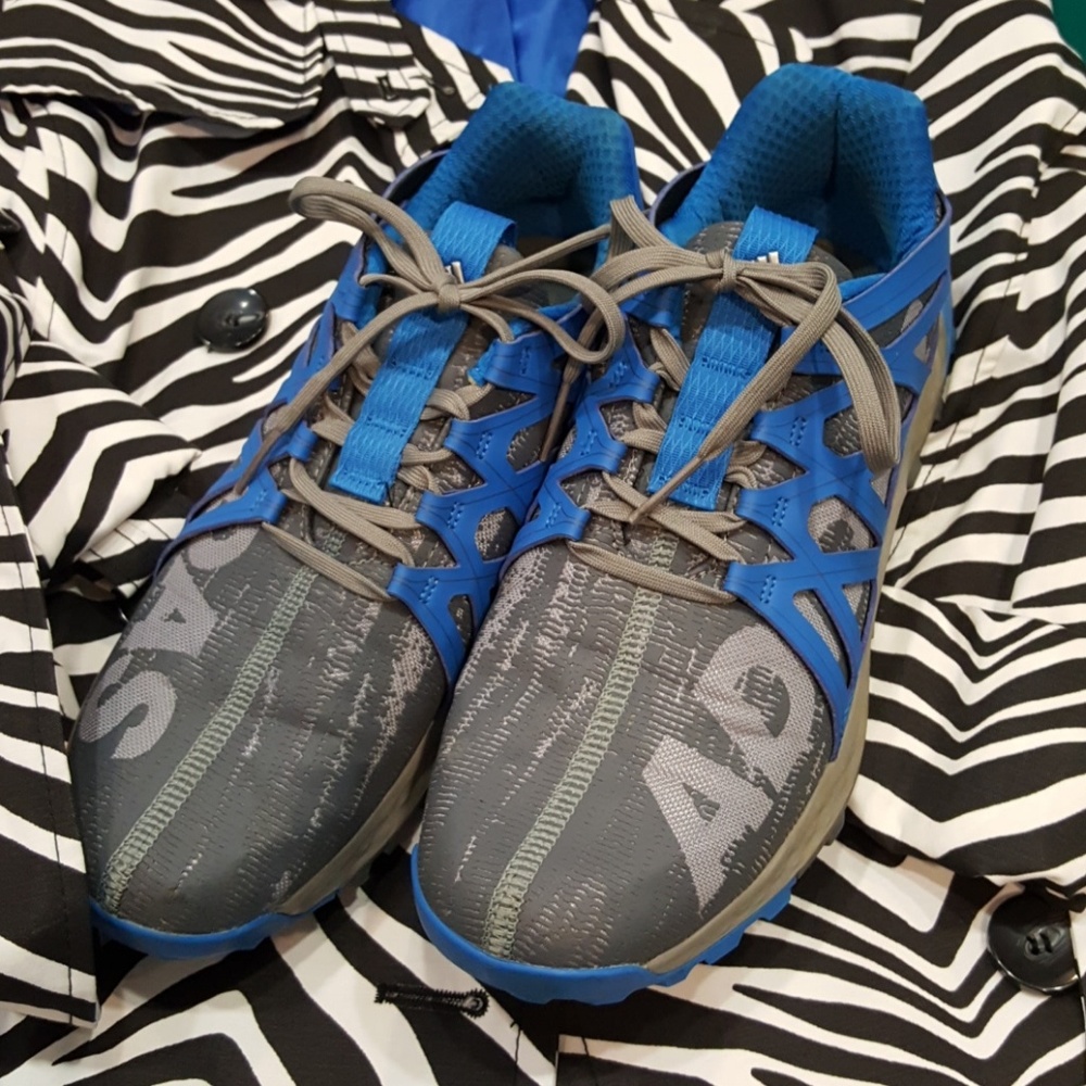 Blue Gray Adidas Art athletic shoes